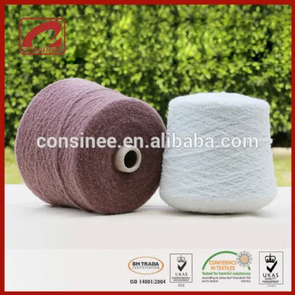 16%Polyamide Fiber 84%Cashmere loop/boucle yarn for knitting BLISS