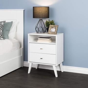 White Night Stand Nightstand With Storage Drawer