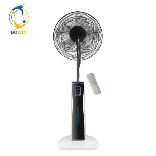 16 Inch 3 Speeds Remote Control Plastic Mist Spray Water Stand Fan with Oscillation 90 Degrees