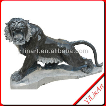 Black Marble Lion Statue (Factory) YL-D252