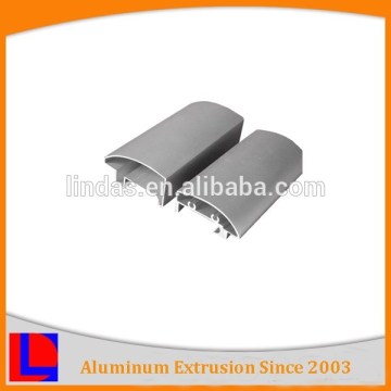 White powder coating 6063 series annular aluminum construcion section