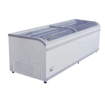 SD2500ZH Supermarket Deep Freezer - Horizontal Chest Freezer with Glass Refrigerator