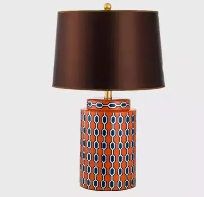 Chinese Ceramic Table Lamp with Elegant LED Lighting
