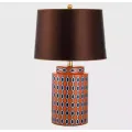 Elegante lámpara de mesa LED E27 con diseño de cerámica china