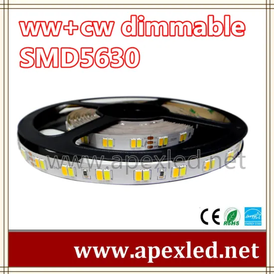 5630 dimmable led strip light warm white and cold white Shenzhen led strip