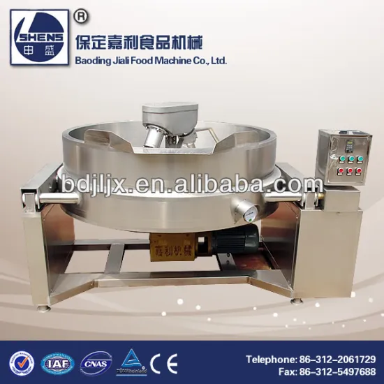Commercial apple mousse cooking machine with mixer