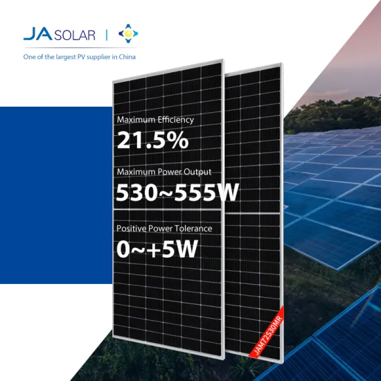 High-Power Monocrystalline Solar Panels: JA Solar JAM72S30MR in 530W, 535W, 540W, 545W, 550W, and 555W Specifications with 144 Cells