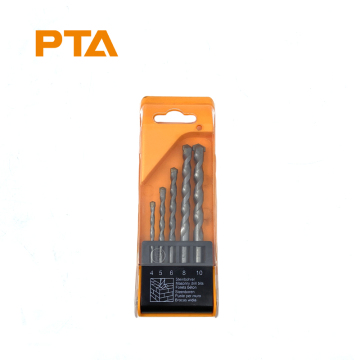 5pcs Masonry Drill Bit Set Carbide Tipped for Stone Concrete Brick Drilling