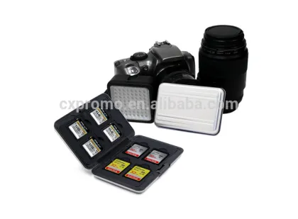 Best Selling Aluminum Memory Card storage Sd Card Case for SD card and Micro Sd