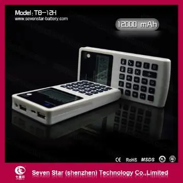Mini calculators with LED flashlight