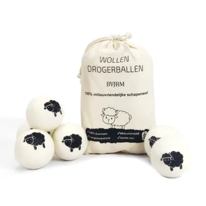 Wholesale Eco-Friendly Wool Dryer Balls with Bag - New Zealand Organic Laundry Solution