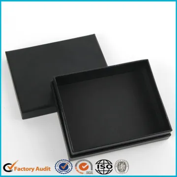 Customized Black Cardboard Jewellery Ring Box