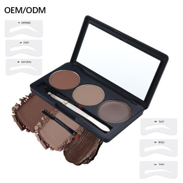 OCHAIN Factory Direct Sale: Waterproof Low MOQ Cream Gel Powder Stamp Eyebrow Kit
