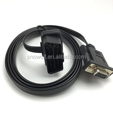 OBD2 16Pin to DB9 Serial Port Adapter Cable for Car
