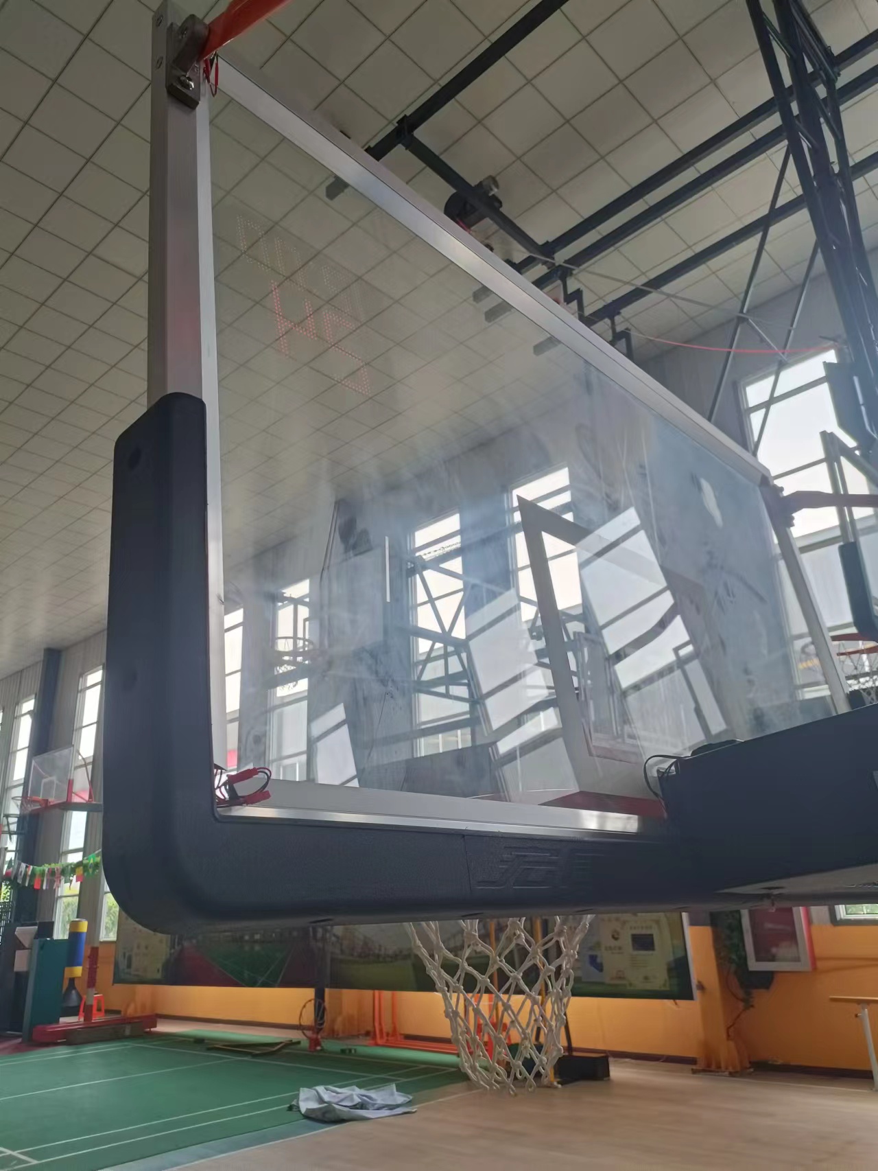 FIBA tempered glass backboard