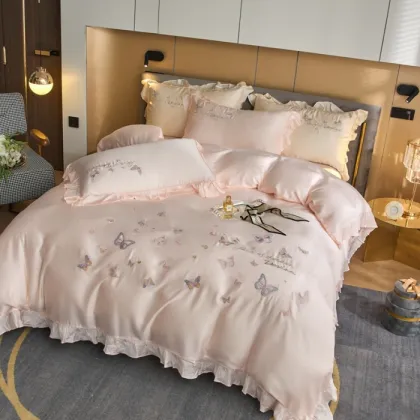Lenzing Tencel Lace Embroidery bedding Set