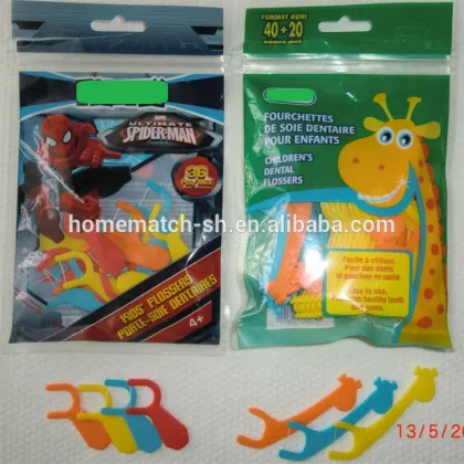 children dental floss pick, oral teeth care flosspick kits