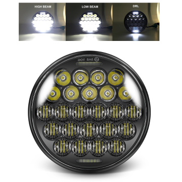 Customized DOT Approved 5.75 Inch LED Headlights with Hi-Lo Beam for Motorcycles