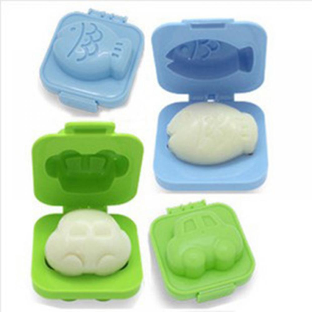 2pcs DIY Cooking Tools Bear Pentagram Rabbit Heart Boiled Egg Sushi Rice Bento Maker Sandwich Cutter Decorating Mould