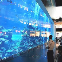 Transparent akryl tjock platta för fiskakvarium