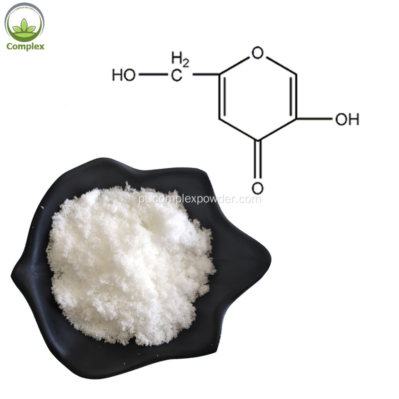 Pó de clareamento da pele do ácido Kojic