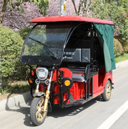 Hot Selling Factory Supply Electric Rickshaw 3-Wheel Passenger Tricycle E-Rickshaw Tuk-Tuk