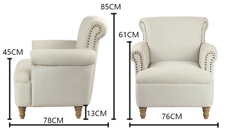 Single Seat Modern Hotel Armchair