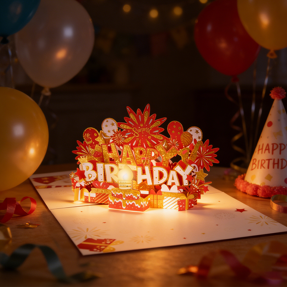 pop up musical birthday cards