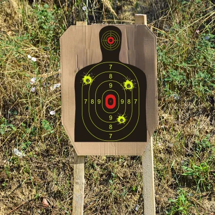 Bright Yellow Splatter Targets - 12X18 Inch Shooting Targets