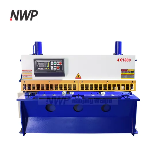 High Precision Nanjing Weipu 4x1600mm Metal CNC Guillotine Shearing Machine: Advanced Cutting Solutions