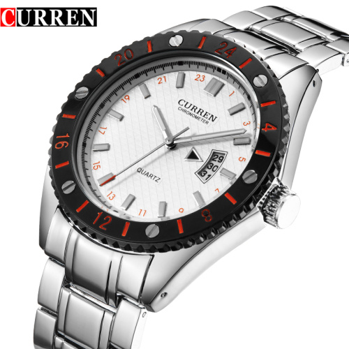 Business Quartz Watch Stainless Steel Band Men Gift