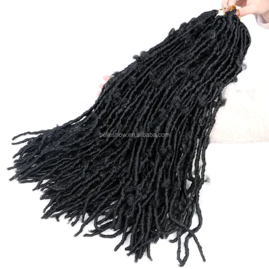 Hot sell 18-24 inch butterfly faux locs wig butterfly locs crotchet dretressed locs