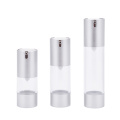 15 ml da 30 ml di imballaggio cosmetico glassati vuoto bottiglia ad aria in alluminio in alluminio argento opaco