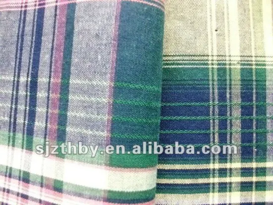 woven 100% cotton yarn dyed shirting fabric suppliers