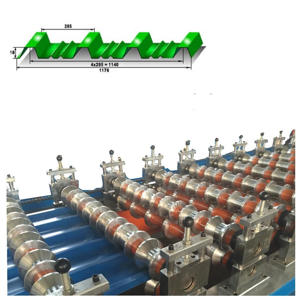 main roll forming system of roof tile making machine