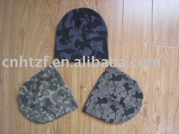 100% acrylic full background printing beanie