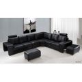 Comfort Sleek Leather Sectional Sofa