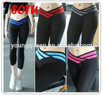 AZ61 Superelastic sports yoga pants womens fashion spell color leggings mention arm seventh/yoga pants girls