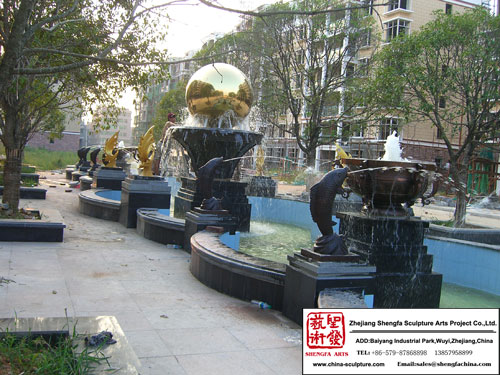 Garden Lakeside Fountain Sculpture