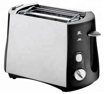 Upright Toaster 2 Slice 800W with Crumb Tray, Stop Function, Bun Warmer, and Anti-Dust Cover