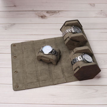 Scatole per orologi per orologi a 3 slot in pelle in pelle PU