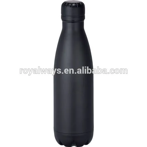 Black Double wall Stainless Steel sports water Bottle/vacuum flask