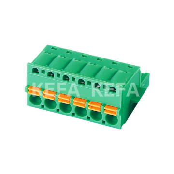 Factory Direct 300V 8A KF2EDGKNC Terminal Block with 2 Pins in Green and Orange, Compatible with 28-16 AWG Wires
