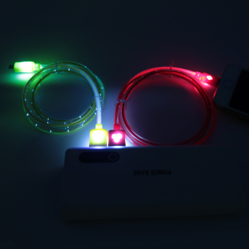 Fluorescent Light USB Cable, Use for iPhone/Samsung/Nokia Charging