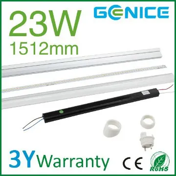 professional manufacturer 2600lm 23w 5ft led tube light