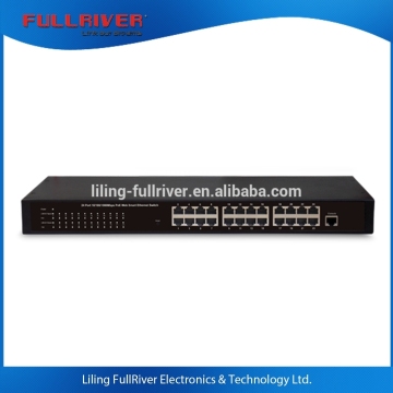 FR-S3024PEG-C / 24-Port Gigabit(10/100/1000Mbps) POE managed ethernet switch 260W
