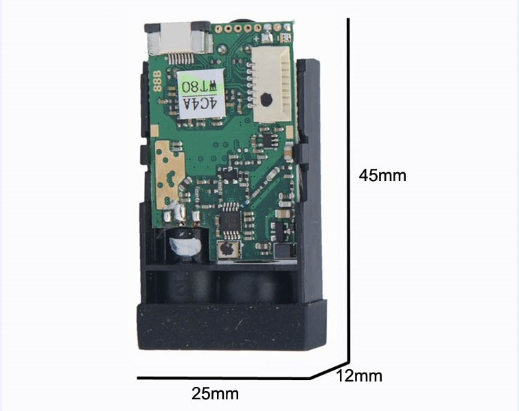 M88B Size of the Industrial Laser Distance Sensor