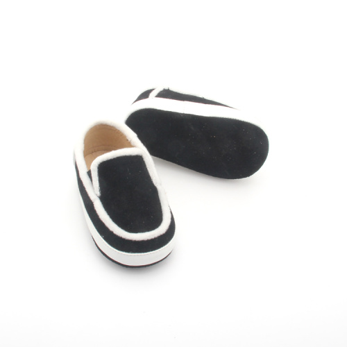 Black Boy Boat shoes Chaussures casual enfant en cuir