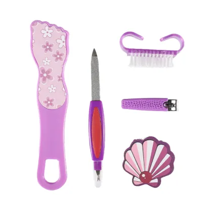 Custom Beauty Care Tools 5pcs Manicure Set for Men - Clipper Kit for Manicure & Pedicure
