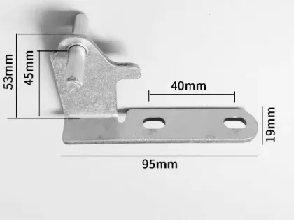 Stainless steel refrigerator door hinge